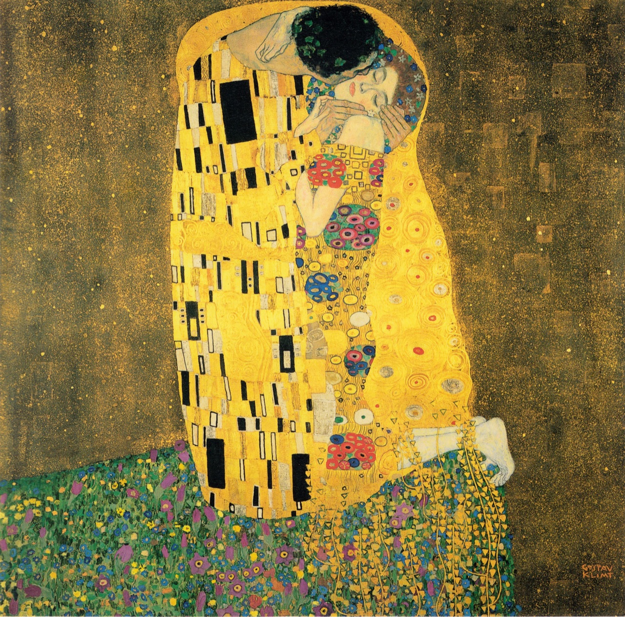 The Kiss by Gustav Klimt, c. 1907–1908