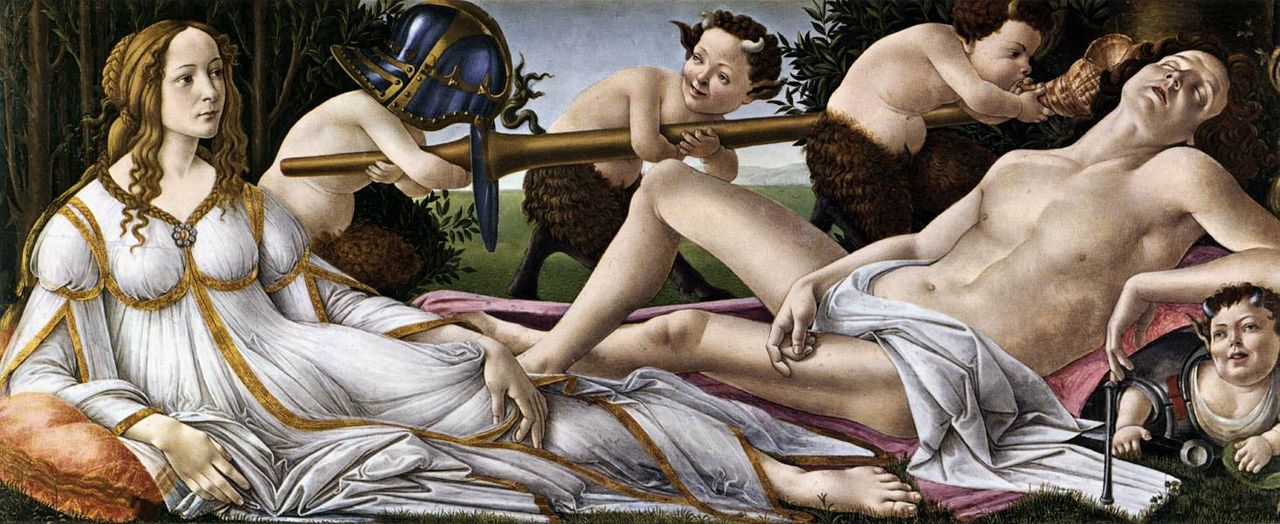 Venus and Mars by Sandro Botticelli, c. 1483